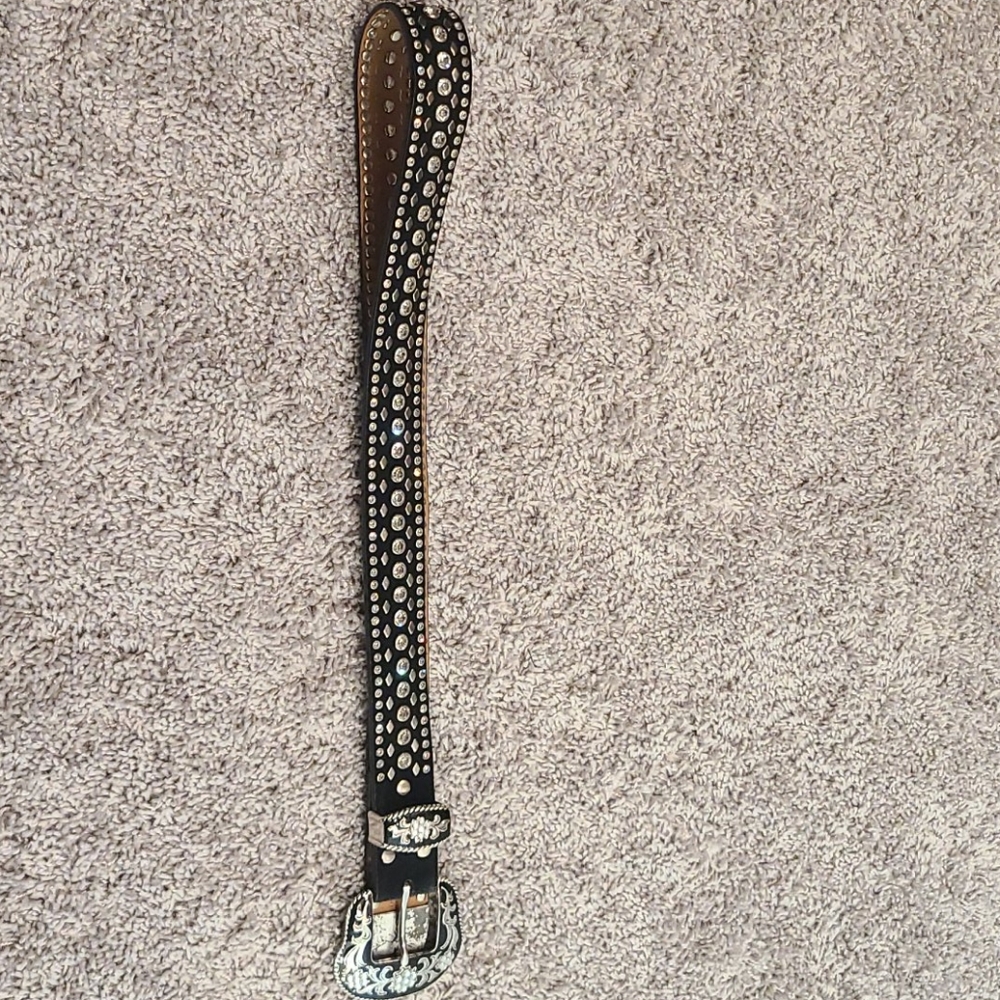 Rhinestone Black Belt
